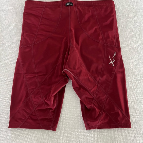 CW-X Men's Burgundy Stabilyx Ventilator Compression Short - Picture 2 of 4